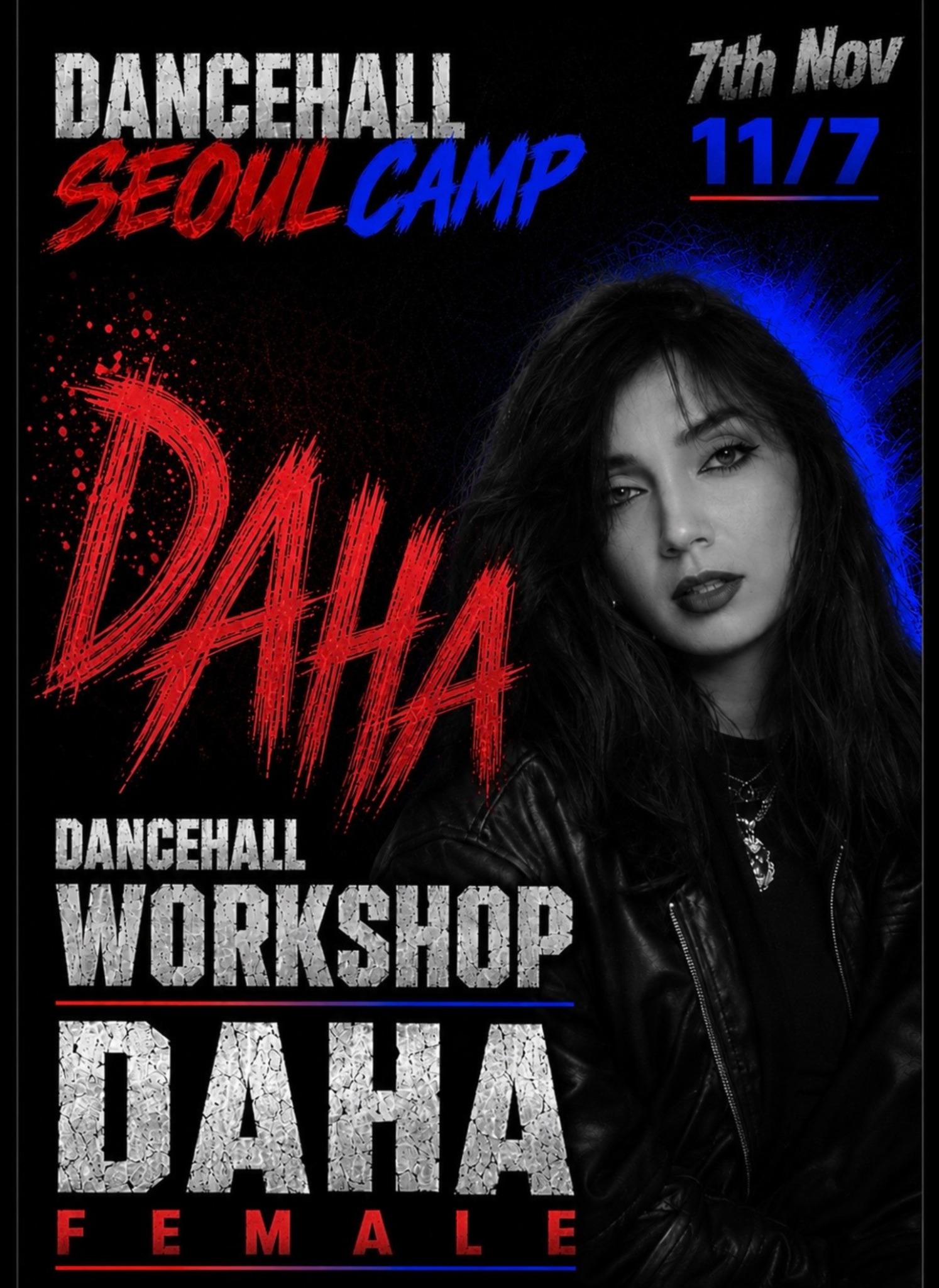 DAHA Dancehall Seoul Camp workshop poster